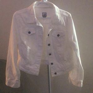 White denim jacket